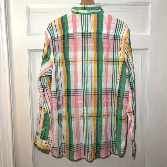 Southern Tide Plaid Madras Performance Button Down Shirt Coastal Passage Mens XL - Picture 6 of 9